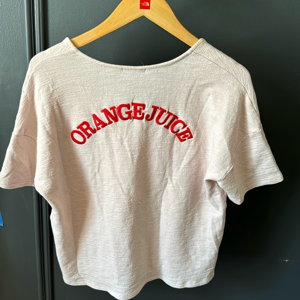 FRNCH Women’s Charlyse T-Shirt Size M/L in Rose Orange Juice’